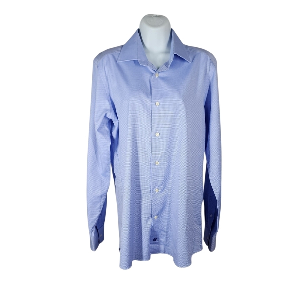DAVID DONAHUE BUTTON FRONT DRESS SHIRT